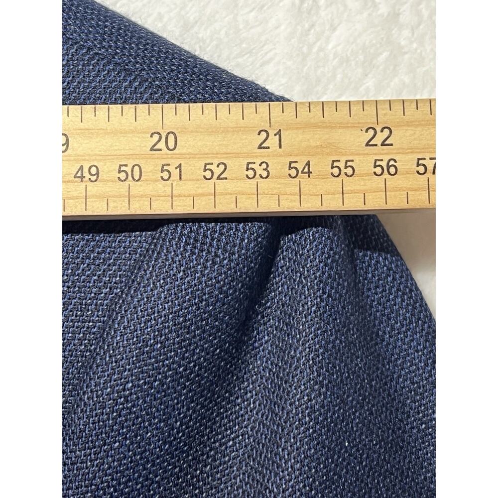 Jos A Bank Traveler 48L Tailored Fit Starlight Blue Hopsack Blazer Sport Coat - Picture 13 of 15